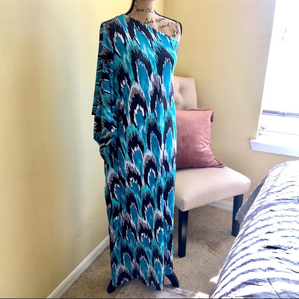 MICHAEL Michael Kors One shoulder jersey maxi dress